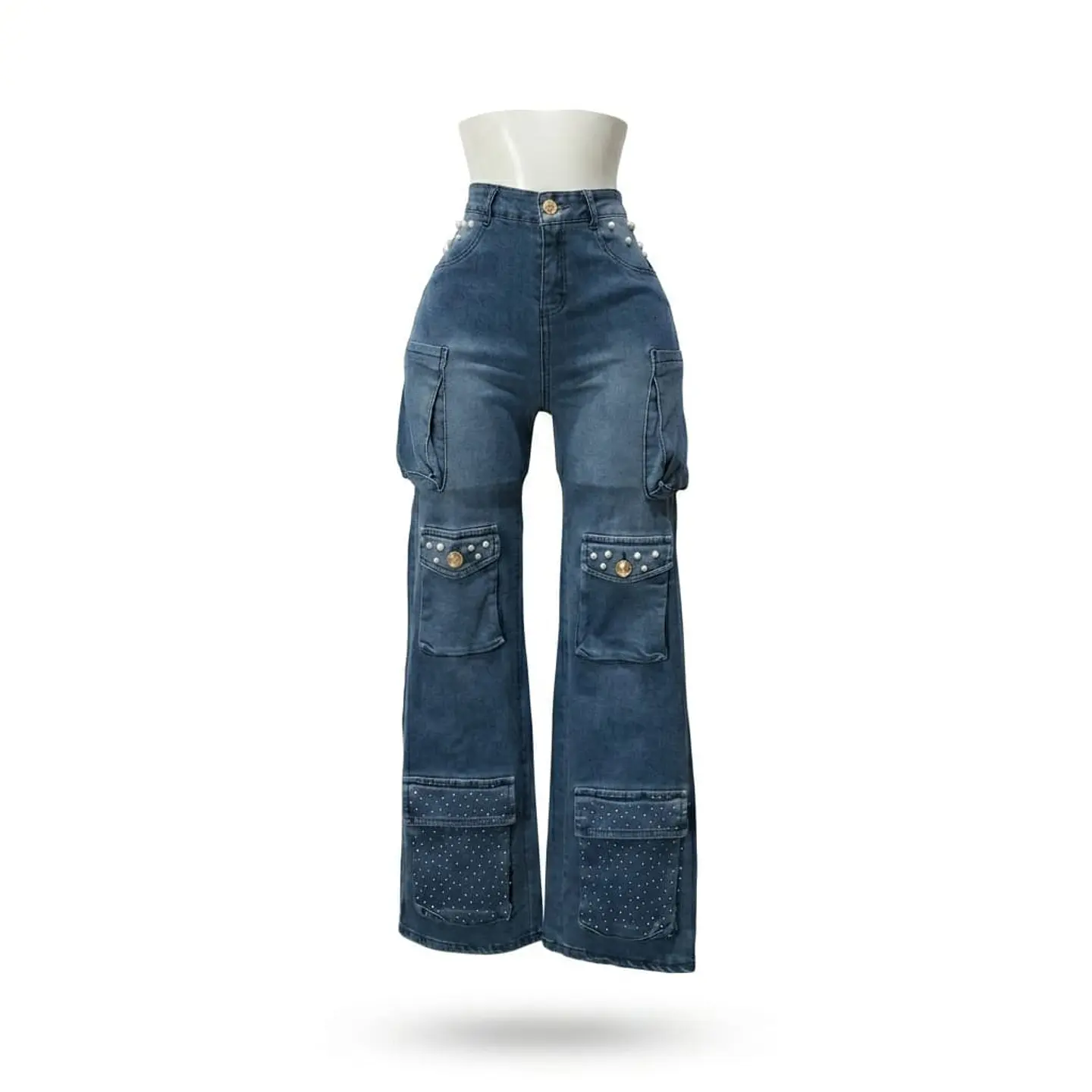 Jeans Cargo Perlas 7