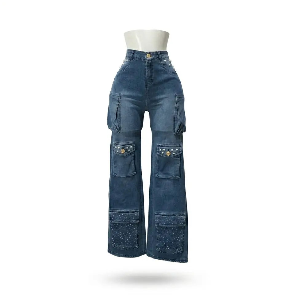 Jeans Cargo Perlas 7
