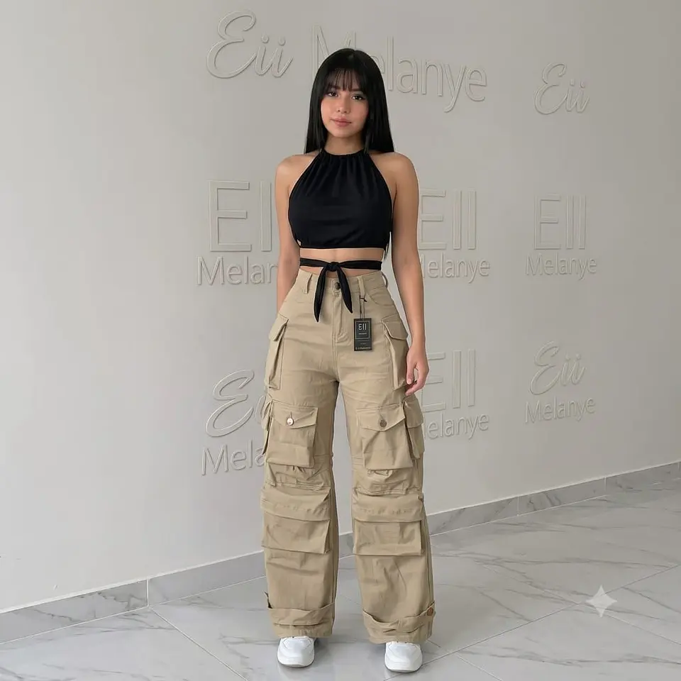 Jeans Multicargo Y2K - Tiro Alto 1