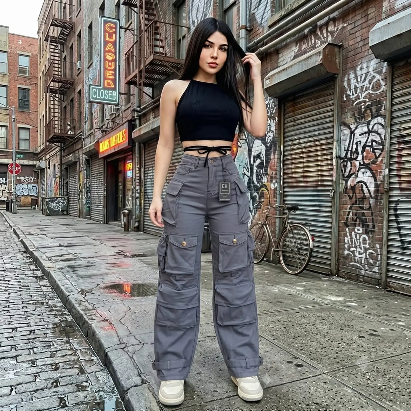 Jeans Multicargo Y2K - Tiro Alto 3