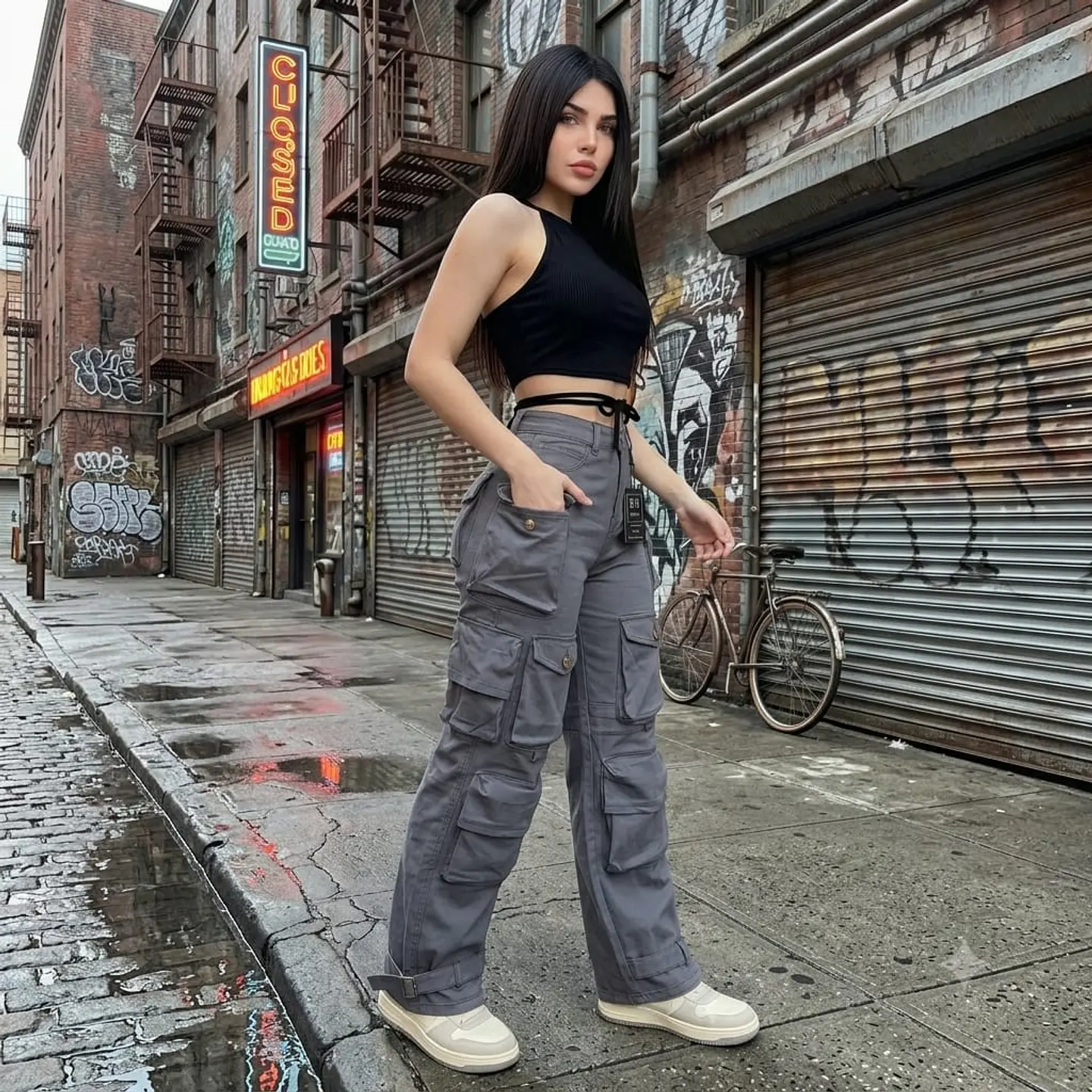 Jeans Multicargo Y2K - Tiro Alto 4
