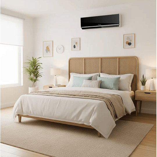 Split Muro Kendal Inverter Black Mirror 12.000 BTU wifi