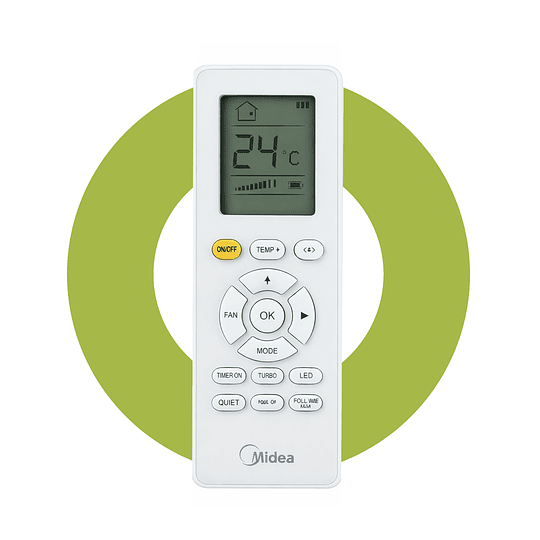 Split Muro Midea Inverter Breezeless 9000 BTU R32 wifi