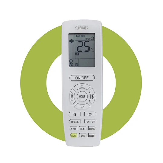 Split Muro Anwo inverter Cool Design 12000 BTU wifi 