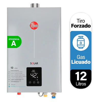 Calefont 12 litros Tiro forzado Rheem (Gas licuado)