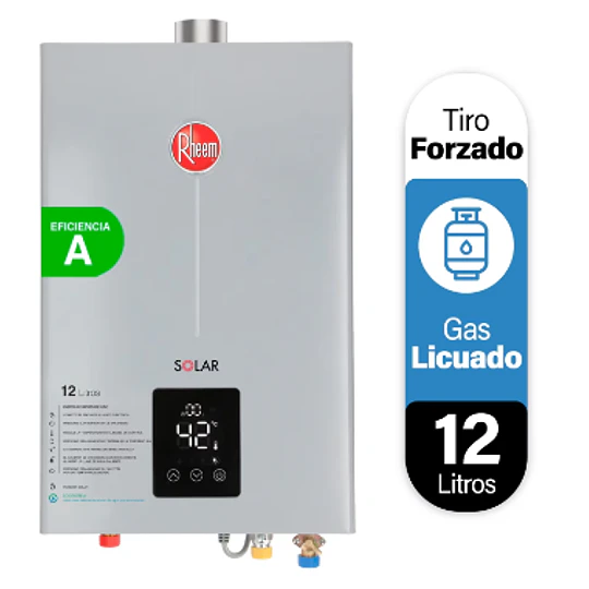 Calefont 12 litros Tiro forzado Rheem (Gas licuado)