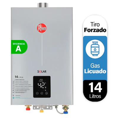 Calefont Rheem 14 litros Tiro Forzado (Gas licuado)