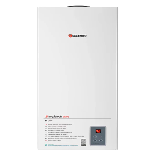 Calefont Splendid Templatech 16 litros Tiro Natural (Gas licuado)