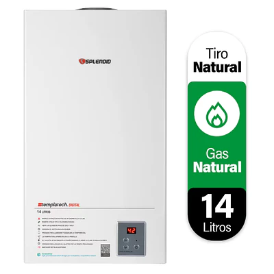 Calefont Splendid Templatech 14 litros Tiro Natural (Gas licuado)