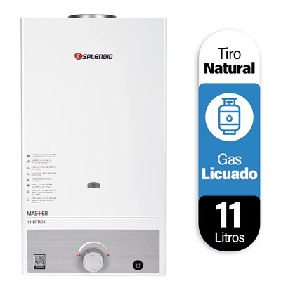 Calefont Splendid Master 11 litros Tiro Natural (Gas licuado)