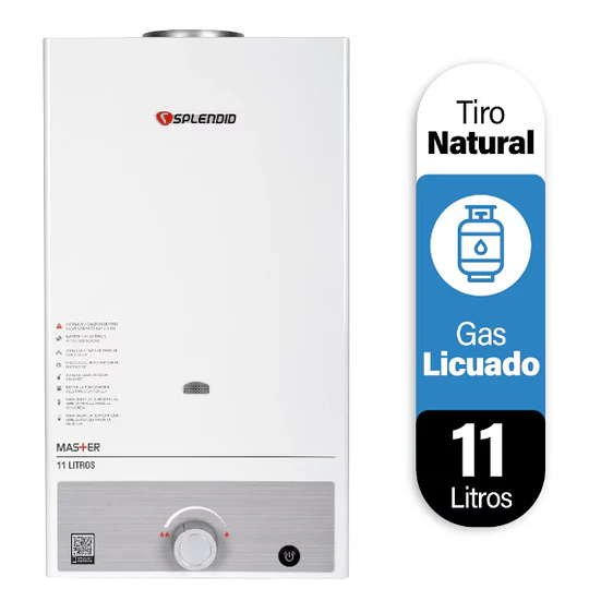 Calefont Splendid Master 11 litros Tiro Natural (Gas licuado)