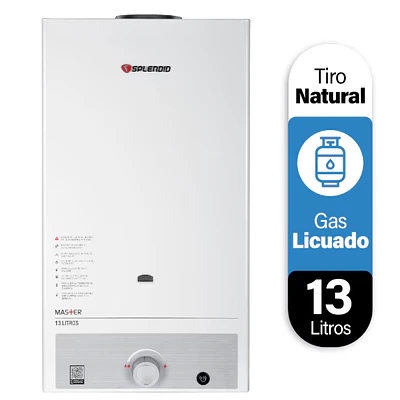 Calefont Splendid Master 13 litros Tiro Natural (Gas licuado)