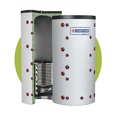 ESTANQUE DE INERCIA DE 500 L CON UN SERPENTIN