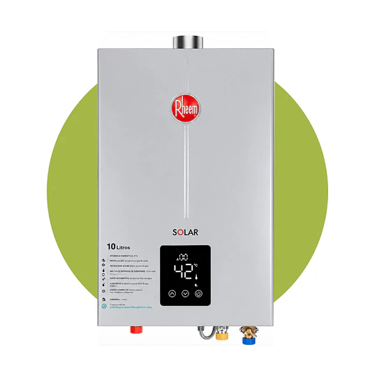 Calefont Rheem 10 litros Tiro Forzado (Gas licuado)