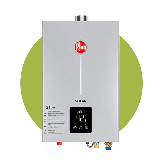Calefont Rheem 21 litros Tiro Forzado (Gas licuado)
