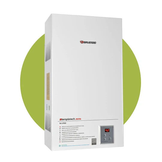 Calefont Splendid Templatech 14 litros Tiro Natural (Gas natural)