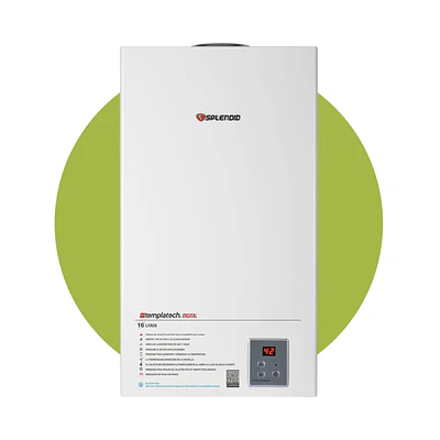 Calefont Splendid Templatech 16 litros Tiro Natural (Gas licuado)