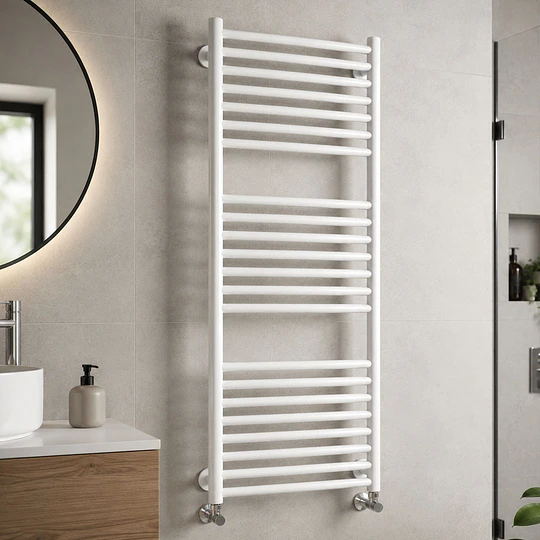 Secador de Toalla Anwo Blanco Lisa 750 * 1195  Centro 70 CM  