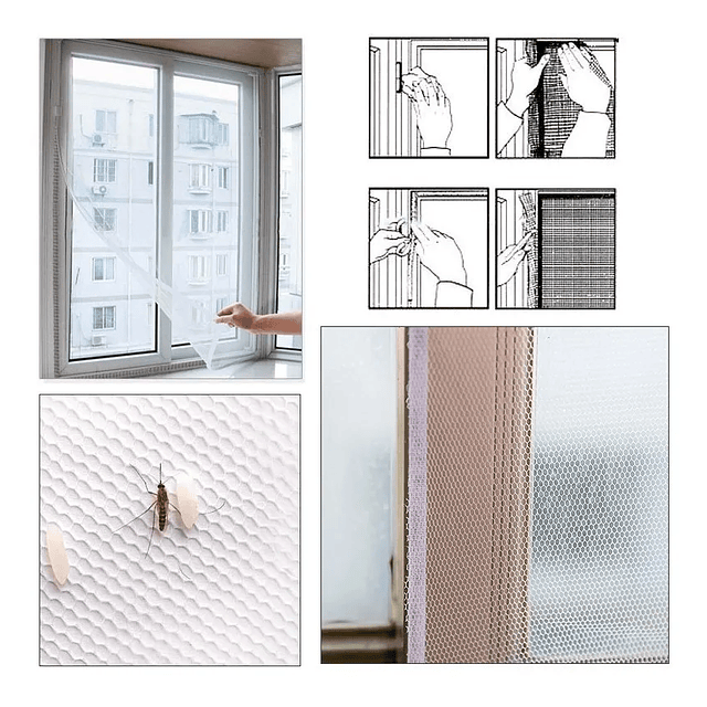 Malla Mosquitera Ventana Mosquitos