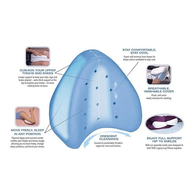 Almohada De Rodilla Clip De Pierna De Espuma Viscoelástica C