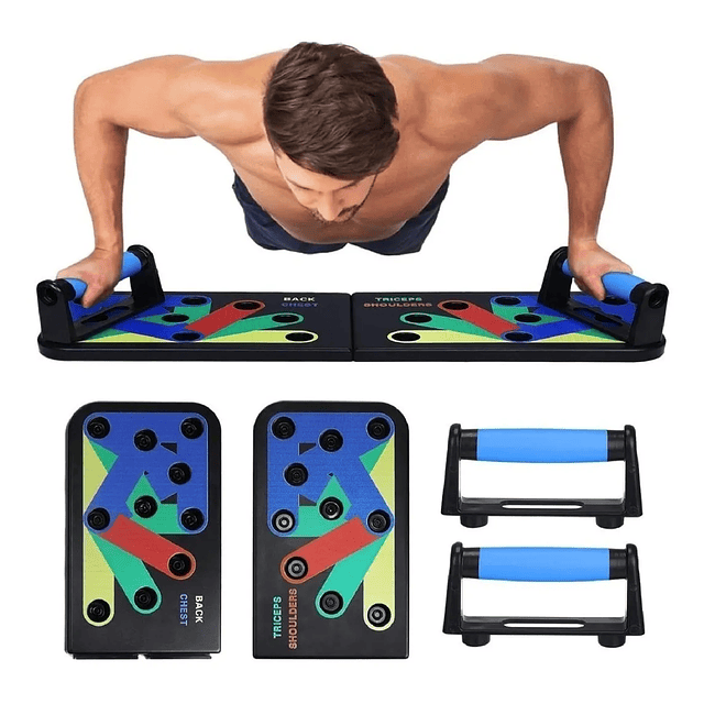 Tabla Para Flexiones Codificada Con Colores Ejercicios Push