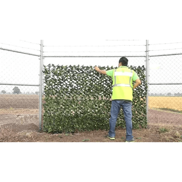 Malla Valla Cerca Planta Enredadera Artificial Hojas 120 Rej