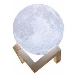 Lampara Luna Led 3d Lunar 15 Cms Luz Fria