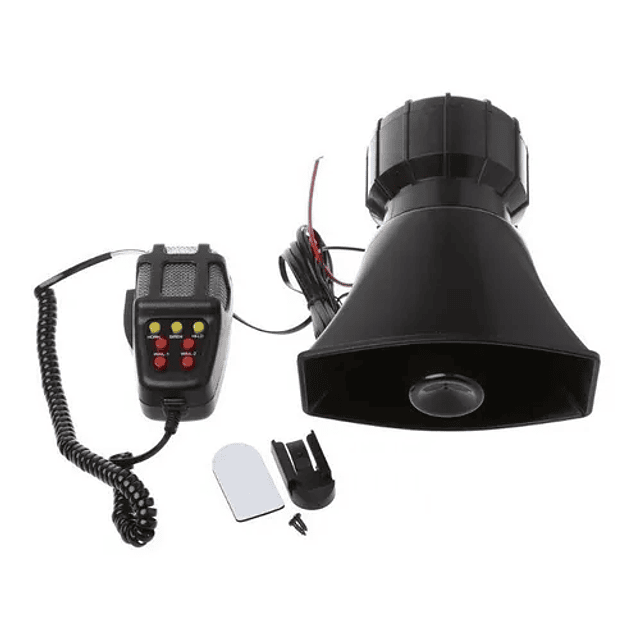 Sirena Policial Carabinero 7 Tonos Megafono 100w 12v Karvas