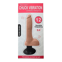 Dildo Vibrador Chuck Vibration Ventosa 9 Pulgadas