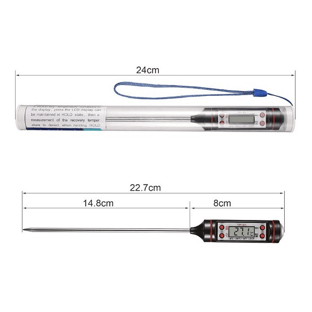 Termómetro Digital Con Sonda Para Cocina