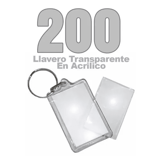 200 Llaveros Acrílicos Portafotos Ekipofertas
