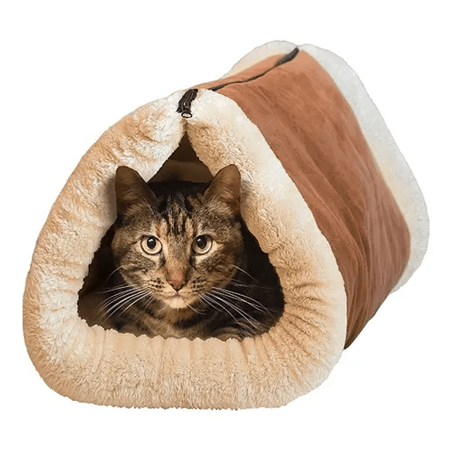 Cama Túnel Polar Para Gatos 2 En 1 Mascotas