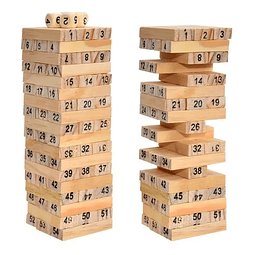 Jenga Juego De Mesa Madera 48 Piezas