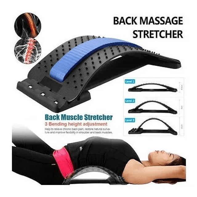 Masajeador Lumbar Estirable Corrector Postura 4 Niveles