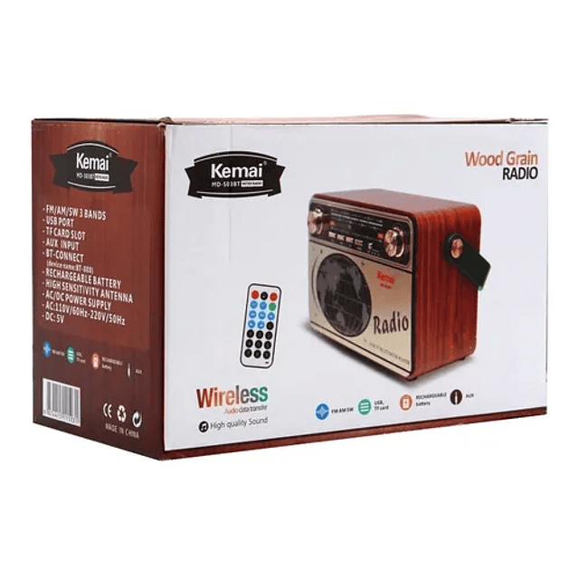 Radio Portátil Tercera Edad Fm Am Bluetooth Vintage