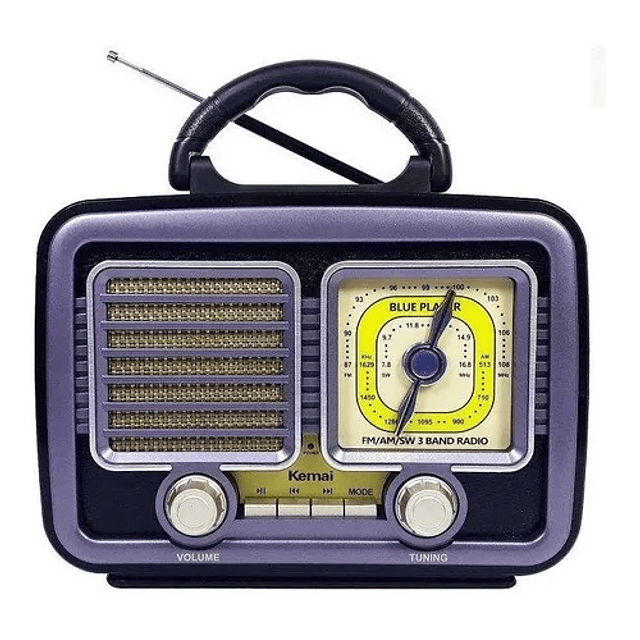 Reproductor Radio Retro Vintage Bluetooth Fm/am Usb
