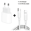 Cargador De Pared Usb Tipo C Carga Rápida 18w + Cable