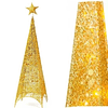 Arbol Piramide Iluminada Luz Led Metal 180 Cm Navidad Pascua