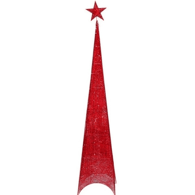 Arbol Piramide Iluminada Luz Led Metal 180 Cm Navidad Pascua