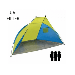 Media Carpa Playera 3 Personas Xl Verano Playa Filtro UV