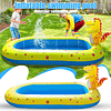 Piscina Inflable 170x110x45cm Dino Delfin Lanza Chorro Agua