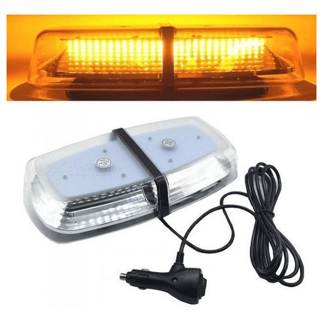 Baliza Led Estroboscopica Ambar Emergencia 12v 24v Amarilla