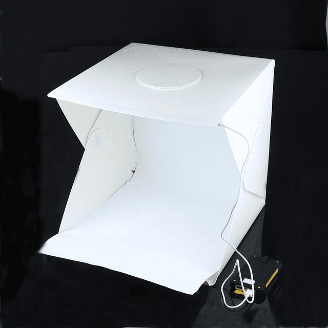 Caja Luz Mini Estudio Fotográfico Plegable 30 Cms Led