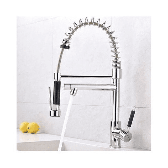 Llave Lavaplatos Monomando Cocina Extensible Grifo Doble