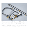 Llave Lavaplatos Monomando Cocina Extensible Grifo Doble