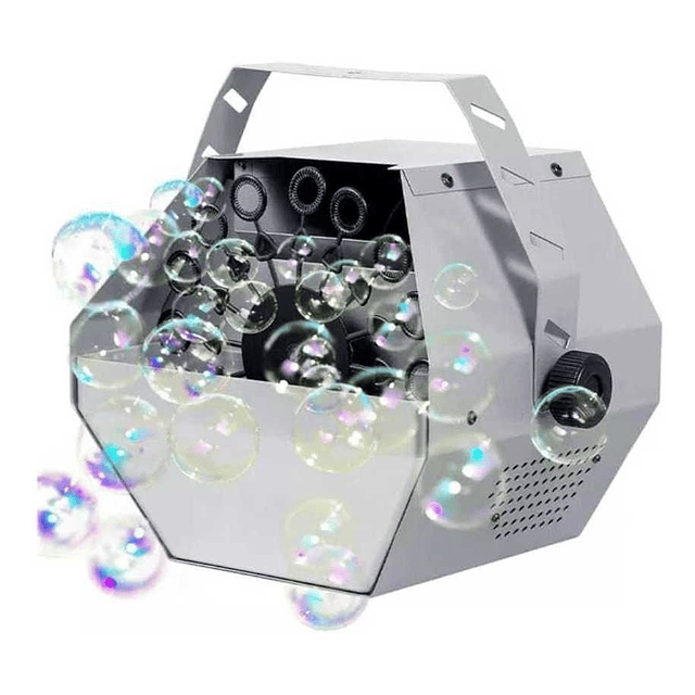 Maquina De Burbujas Metálica + 2 Litro Liquido De Burbuja