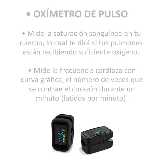 Oximetro Saturometro Pulso Salud