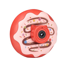 Cámara Dispara Burbuja Niña Niño Juguete Donuts 