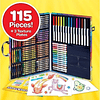 Crayola Set Maleta De Dibujo 115 Piezas Lapices Original Usa