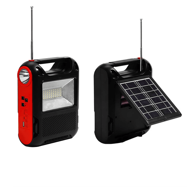 Radio Altavoz Bluetooth Con Carga Solar